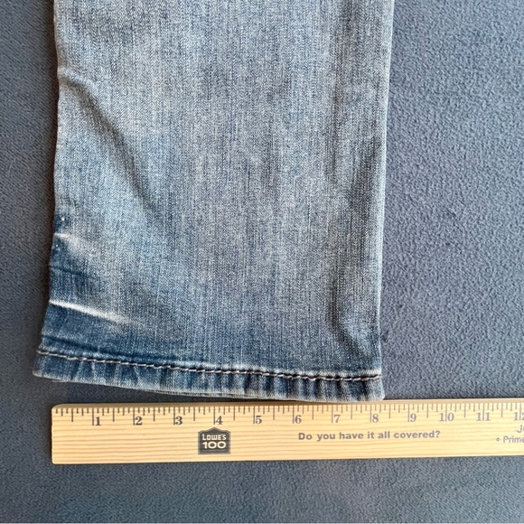 Seven7 Jeans Mens 34x34 Straight Fit Denim Stretch Pants light distress - Picture 10 of 12